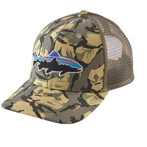 Patagonia Trout Fitzroy Trucker hat grey camo